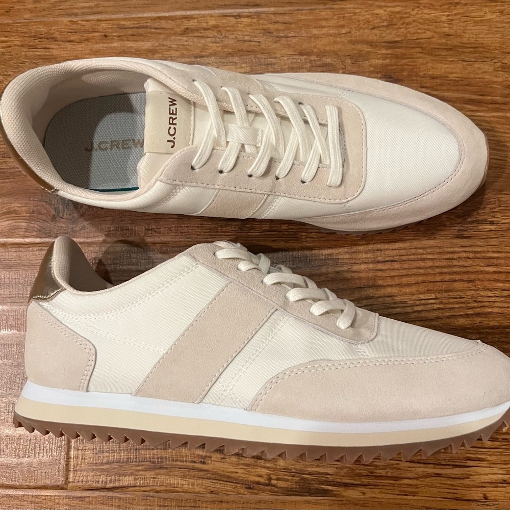New J.crew women size 11 trainers colorblock suede sneakers